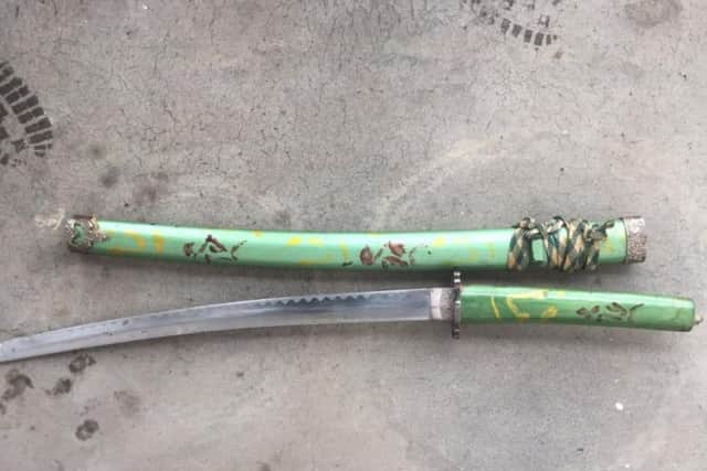 Police have seized a samurai blade from a Northampton home