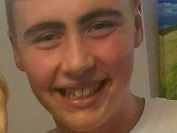 Liam Hunt, 17, suffered fatal injuries to his neck on February 14.