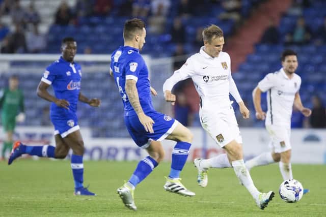 Northampton's 0-0 draw at Boundary Park in August was one of eight goalless draws Oldham have been involved in this season. Pictures: Kirsty Edmonds