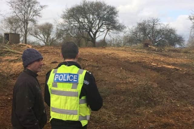 Northampton Borough Council say the developers got onto the land through "unauthorised access."