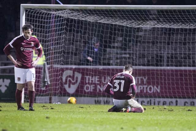 The Cobblers conceded a stoppage time goal in Tuesday's 2-1 defeat to Oldham Athletic