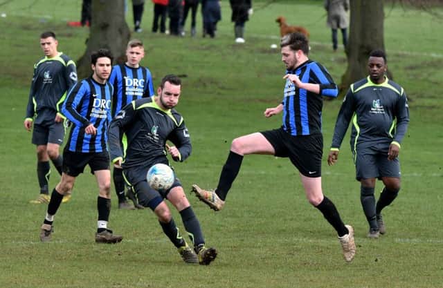 Action from Abington Stanley v Denton (Pictures: Dave Ikin)