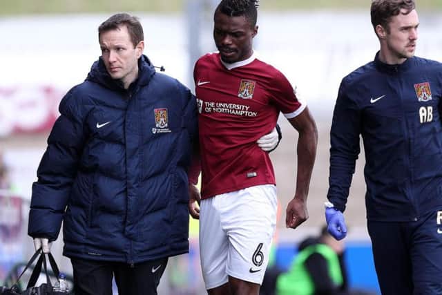Gaby Zakuani suffered a hamstring strain