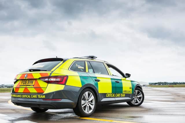 The air ambulance's critical care car
