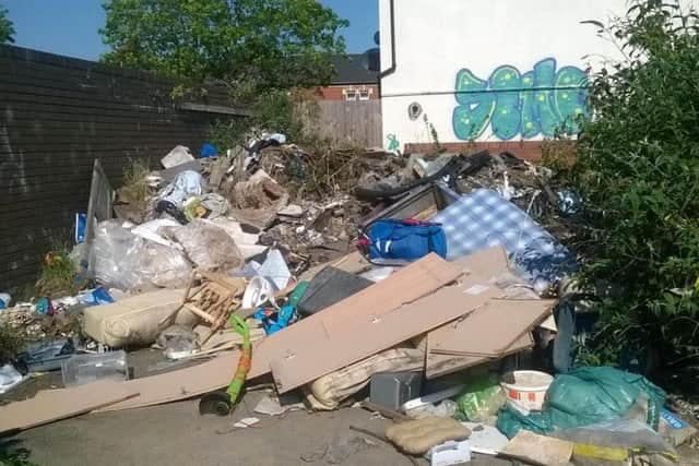 Undercover fly-tipping enforcers could be staking out known dumping grounds by summer - such as this site in the Mounts.