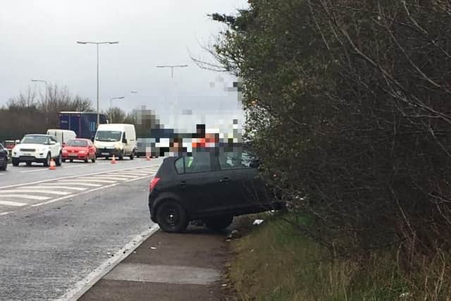 Five vehicles were involved in a road traffic incident this morning