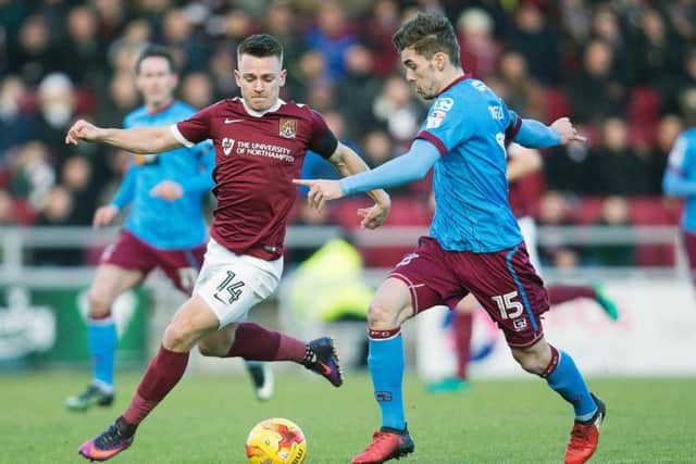 Sam Hoskins hasn't played for the Cobblers since the 2-1 defeat to Scunthorpe on January 14, but is on course to be fit for next season