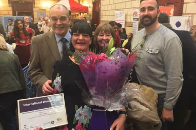 An inspirational volunteer has been commended for her selfless work with the Northampton homeless community