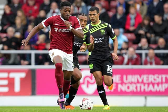 Port Vale striker JJ Hooper struggled for form and goals while on loan at the Cobblers in the first half of the season