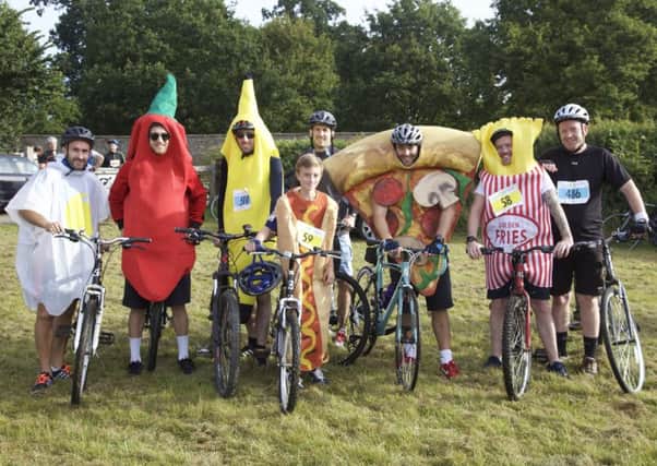 Fast food : Fancy dress cyclists spice up the Cycle4Cynthia event