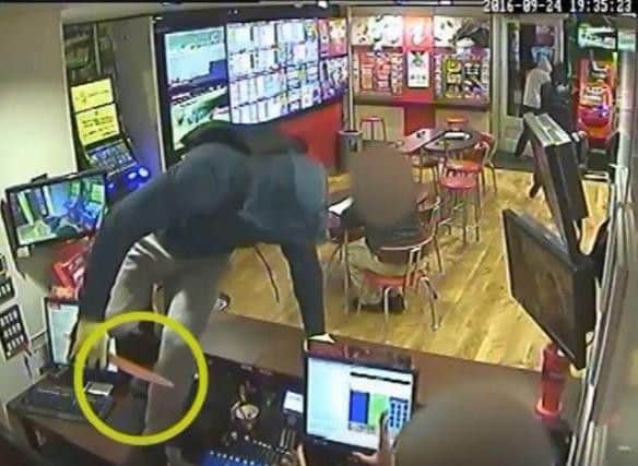 Small shops and bookmakers were targeted in the spree of eight robberies.
