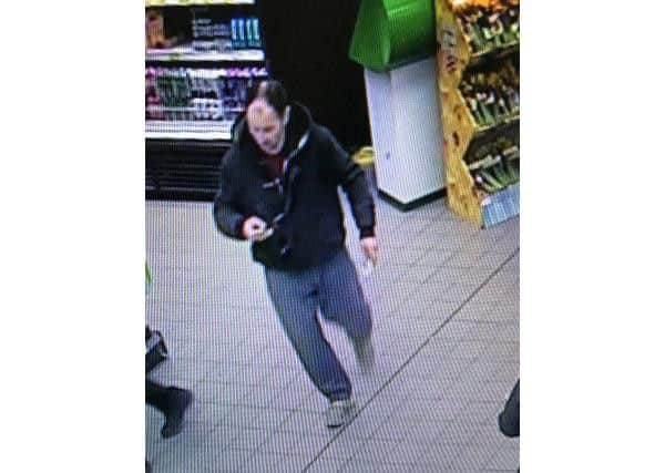Police want to speak to this man in connection with a theft of seven ink cartridges.