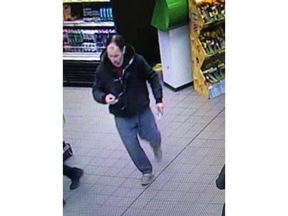 Police want to speak to this man in connection with a theft of seven ink cartridges.