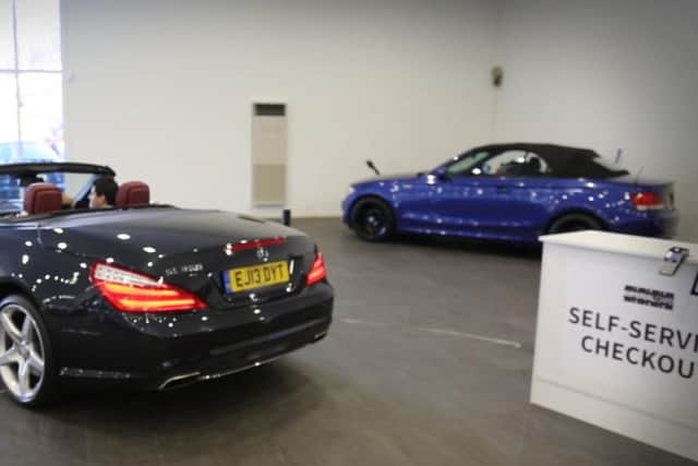 The Imperial Cars showroom in Northampton.