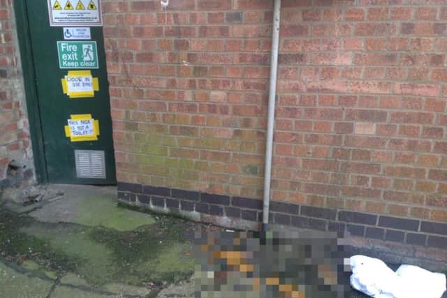 The sweet shop back door has been targeted seven times since September.