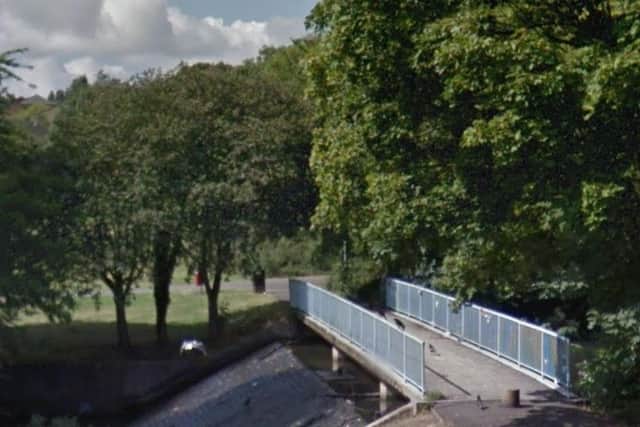The incident took place near the pathway adjacent to Billing Brook Road, parallel to the play area and small lake.