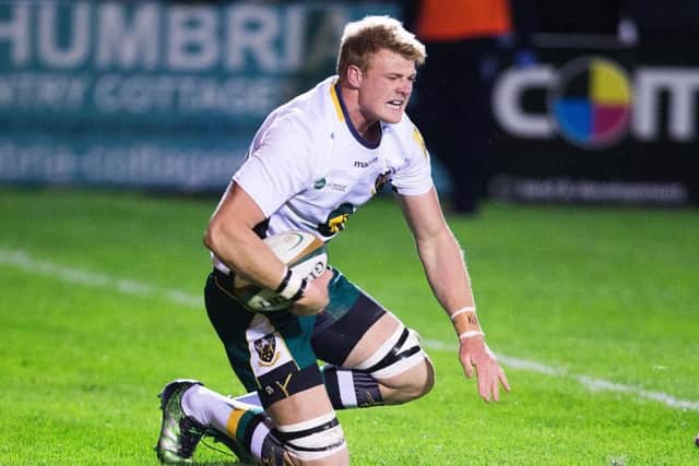 David Ribbans scored three tries for Saints at Bedford on Friday night (pictures: Kirsty Edmonds)
