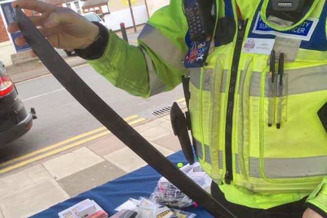 One of the blades seized in the Semilong knife amnesty