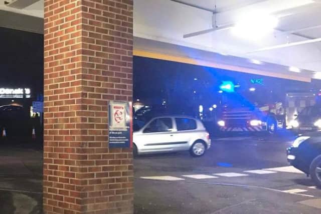 Readers sent in their photos of the fire crews arriving at Weston Favell.