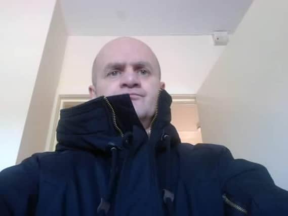 John Bryson was found unconscious on a disused railway line back in early February. He is pictured wearing the jacket he was found in.