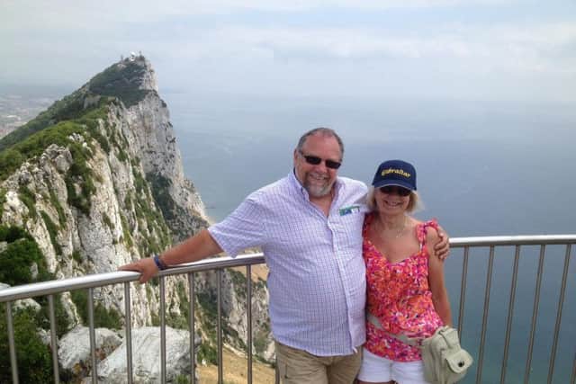The happy couple on holiday. "We went abroad for the first time in 1999 when we went to Cuba."