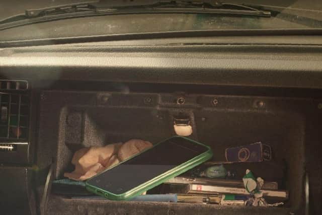 Police say phones should be kept in glove boxes