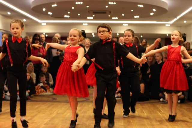 The dancers at the celebration for What a Load of Cobblers held at the County Ground