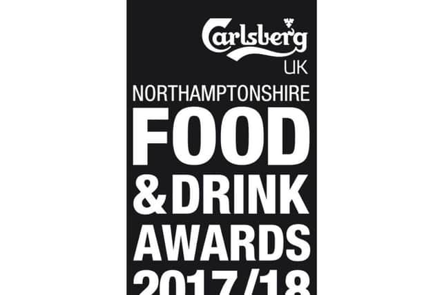 The Carlsberg UK Northamptonshire Food & Drink Awards 2017/18 logo.