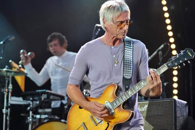 Paul Weller and Ben Gordelier at Delapre in 2013