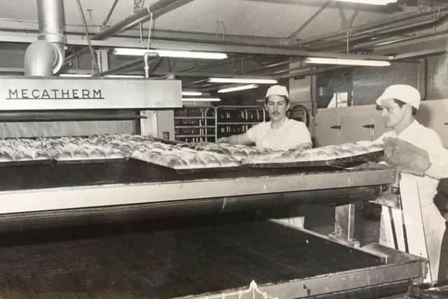 Bakers at work in an Oliver Adams bakery