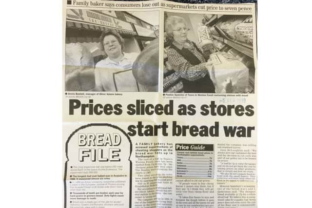 From our archive: Oliver Adams accuses supermarkets of cheating shoppers in Northampton bread war in February 1999