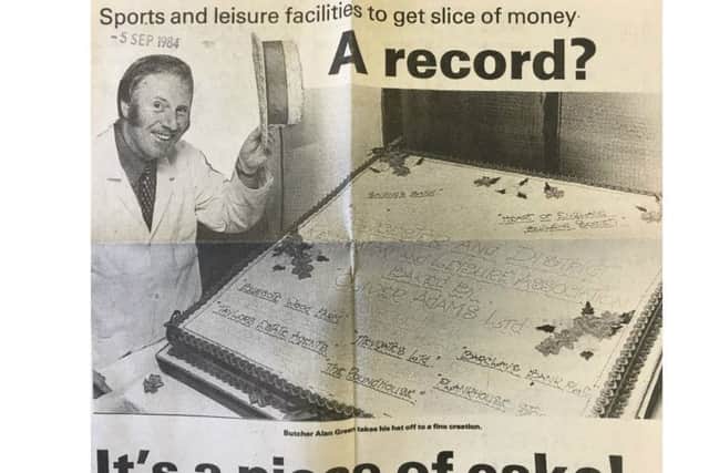 From our archive: One of Oliver Adams' famous celebratory cakes