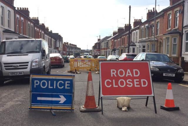 Balmoral Road has been closed again after a sinkhole appeared on Saturday.