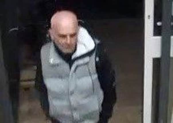 Police want to speak to the man pictured in this CCTV image