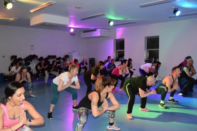 Fitness-goers at BhangraBlaze
