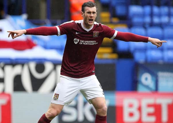 FULLY COMMITTED - Cobblers defender Zander Diamond