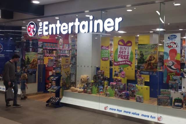 The Entertainer opens in Northampton Grosvenor's Centre tomorrow.