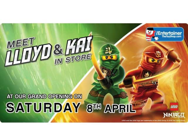 Lego Ninjago's Lloyd & Kai will be making a special appearance.