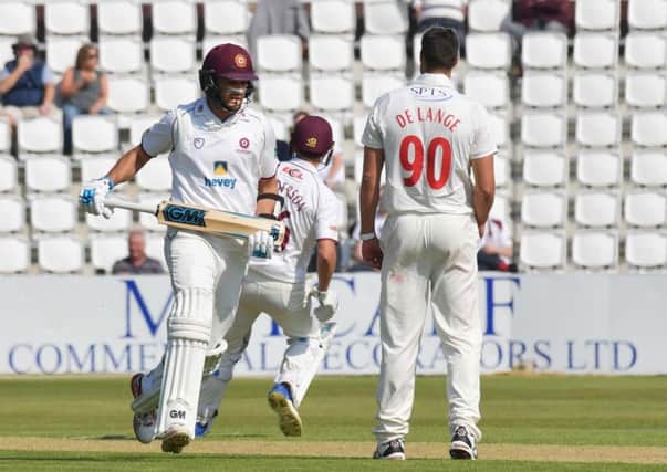 Nathan Buck enjoyed a fine Northants debut (pictures: Dave Ikin)
