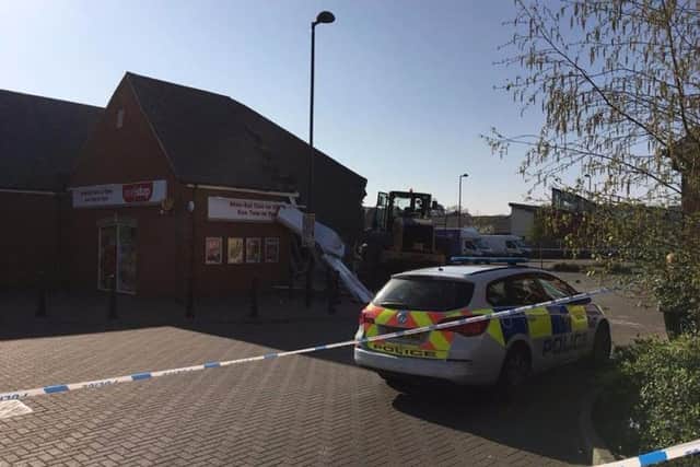 The shop has been cordoned off by police (picture courtesy of Little Pickle)