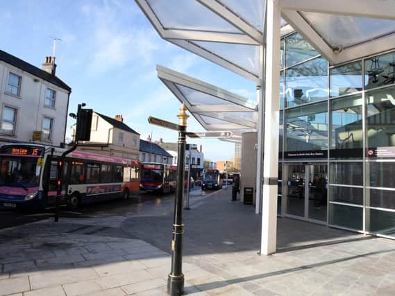 The incident took place at a Northampton town centre bus stop.