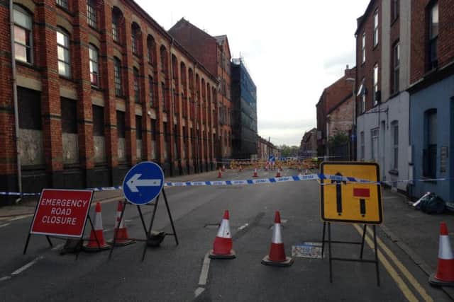 St Michael's Road is closed off today following the collision last night.
