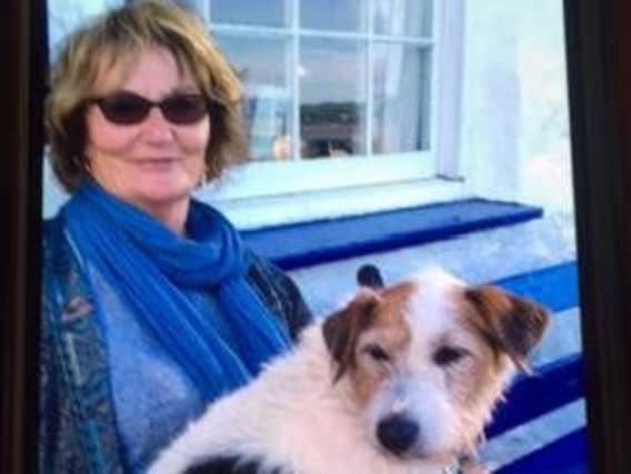 Toni Robinson may have been trying to rescue her dog Sweep from choppy waters off the coast of Anglesey.