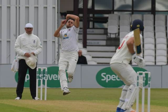 Nathan Buck took four wickets against Glamorgan