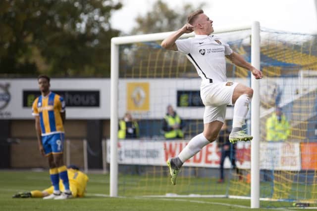 Sam Hoskins was on target in the reverse fixture. Pictures by Sharon Lucey