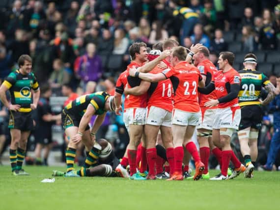 Saints were beaten at Stadium MK as Saracens scored two minutes from time (pictures: Kirsty Edmonds)