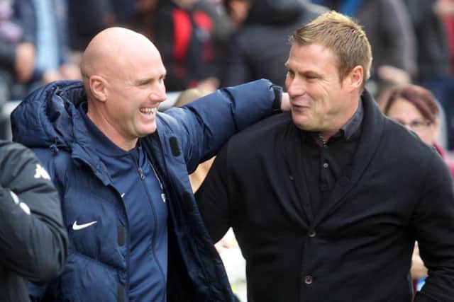 The two managers in charge of the previous fixture, Rob Page and David Flitcroft, have both been sacked since