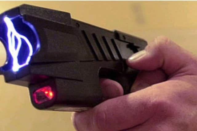Tasers incapacitate their targets with an electric current.