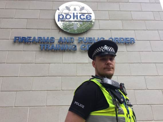 PC Gary Liddle saw his colleague get stabbed in the leg in 2014.