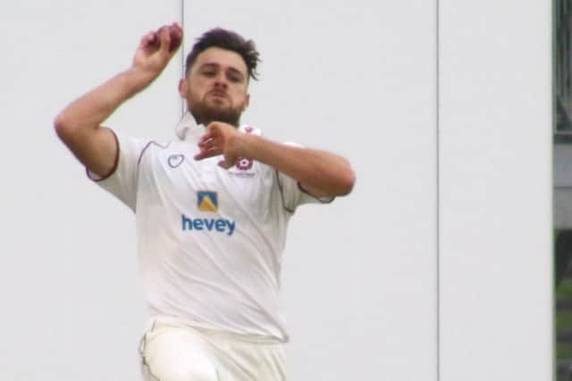 Nathan Buck took three wickets for Northants at New Road (picture: Peter Short)